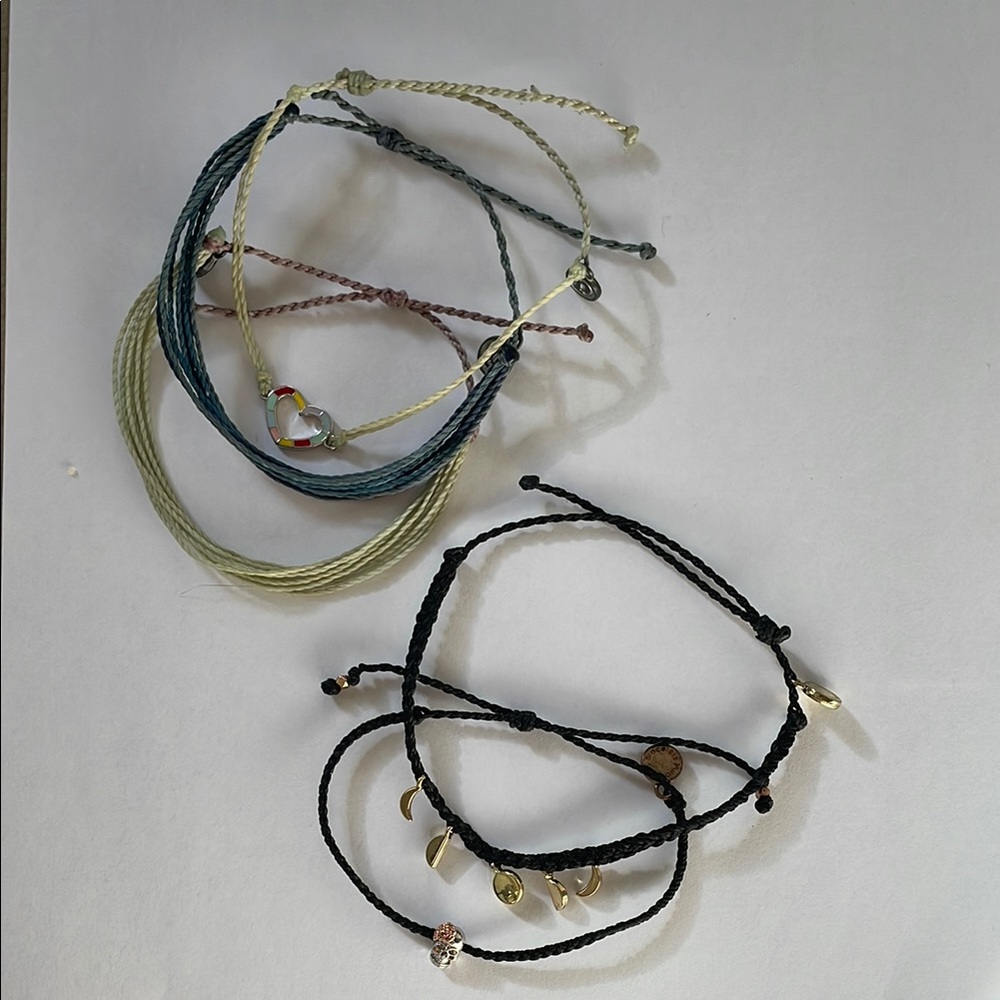Colorful String Bracelets Set